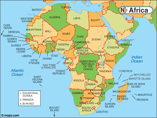 Political Map Of Africa Blank. Political map blank africa