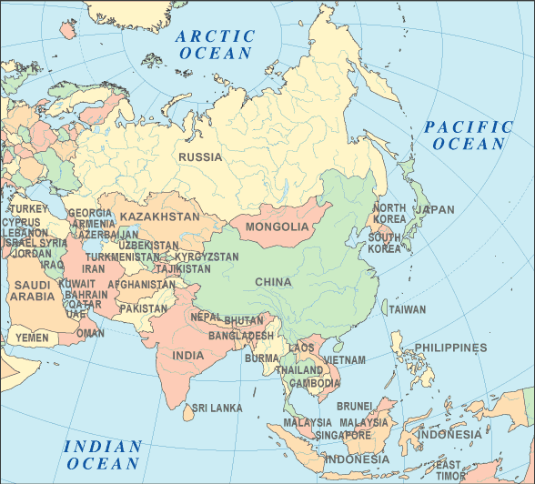 Asia Map 